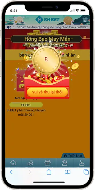 Bước 4: Chọn VUI VẺ THU LẠI THÔI